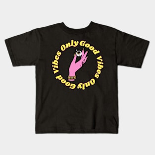 Good Vibes Only Pink Kids T-Shirt